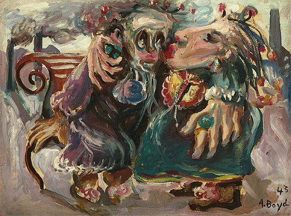 Lovers On A Bench by Arthur Boyd